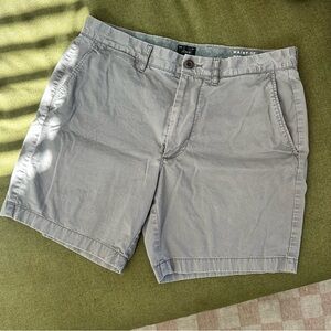 J. Crew Men's Flat Front Shorts in Light Gray
